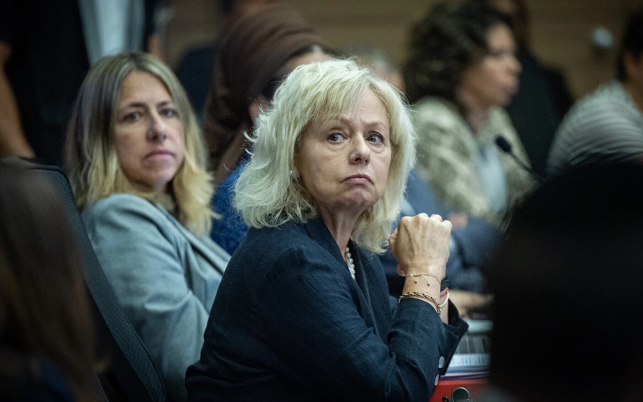 Attorney General Gali Baharav-Miara attends a Knesset House Committee meeting in Jerusalem